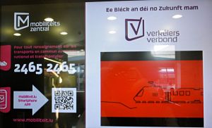 In Luxembourg train station